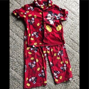 Cute Mickey pajamas size 5T
